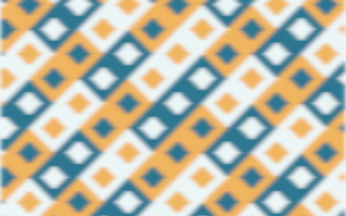 Algarve Sea Ikat Diamonds — colourful blue, orange and white ikat background