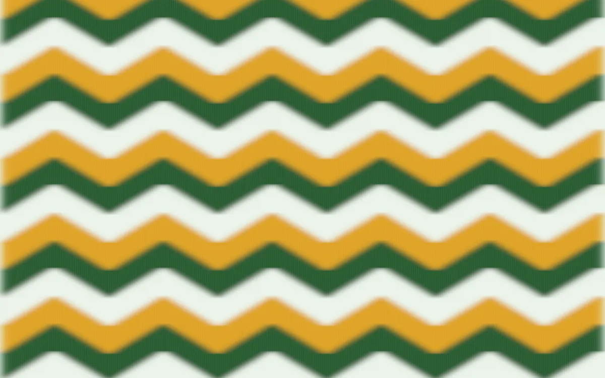 Amazônia Ikat Chevron — colourful green, gold and white ikat background