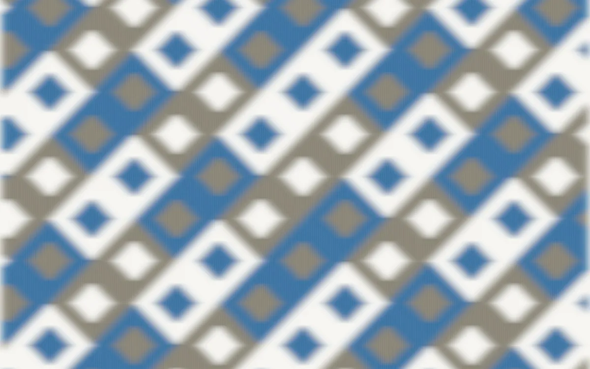 Athens Marble Ikat Diamonds — colourful yellow, blue and white ikat background