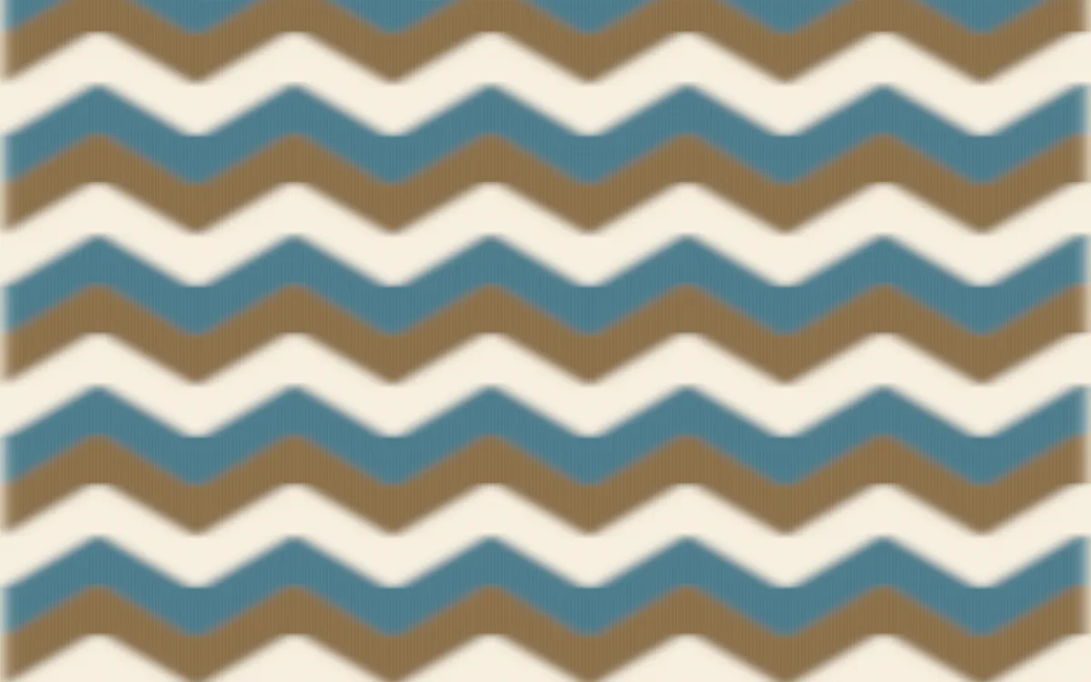 Atlas Sand Ikat Chevron — colourful orange, blue and beige ikat background