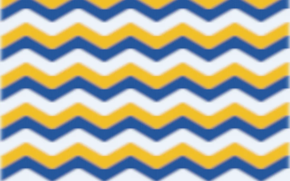 Bahia Blue Ikat Chevron — colourful blue, gold and white ikat background