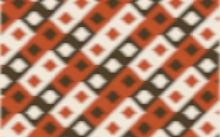 Bamako Earth Ikat Diamonds — colourful brown, orange and beige ikat background