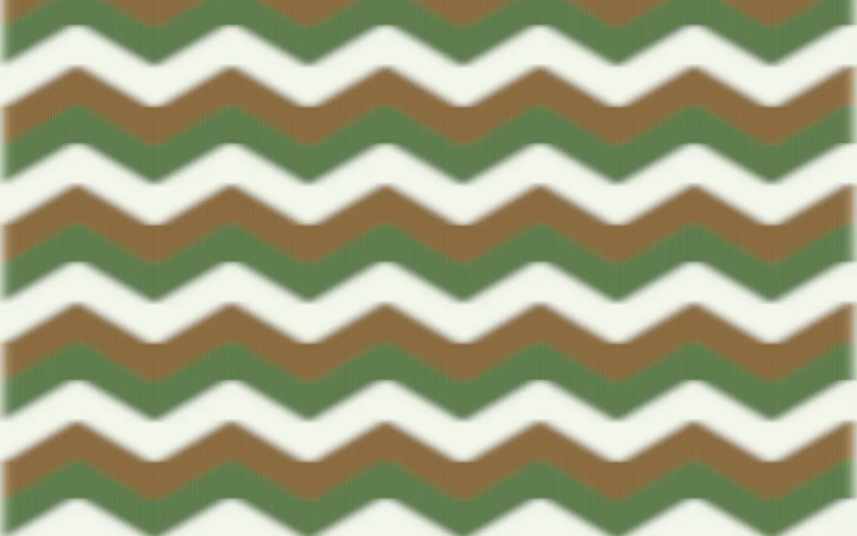 Bamboo Mist Ikat Chevron — colourful green, brown and white ikat background