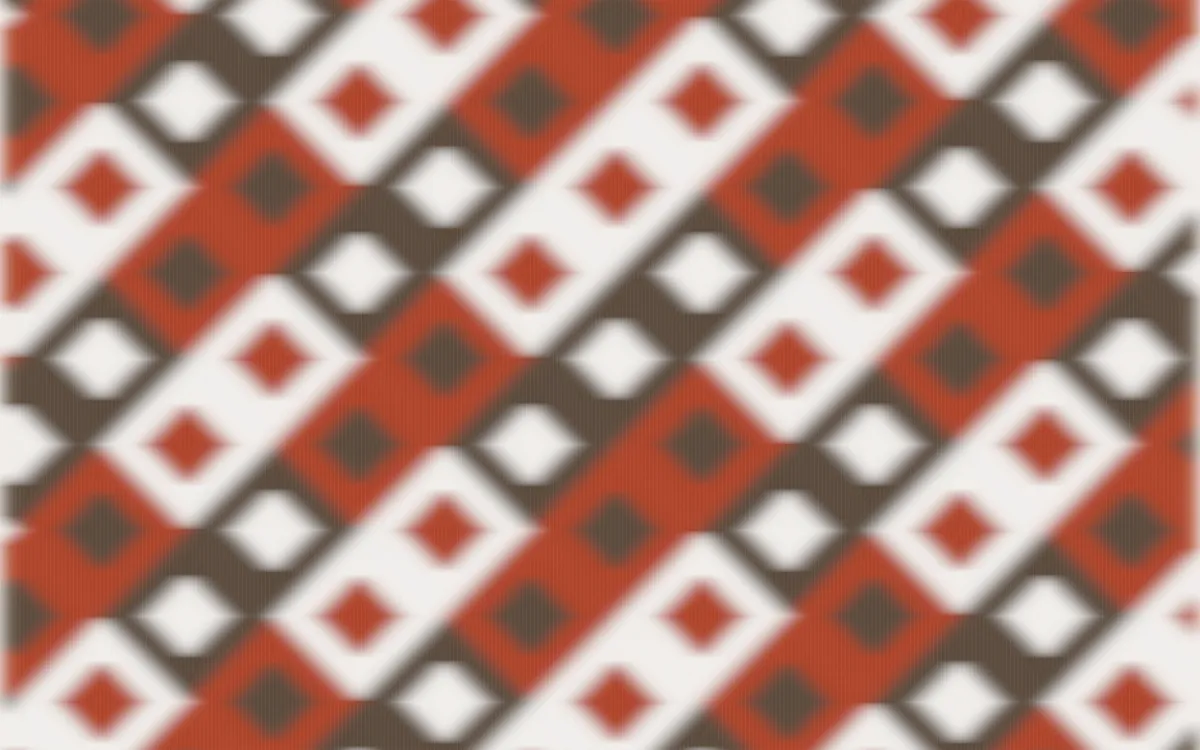 Brooklyn Loft Ikat Diamonds — colourful brown, red and white ikat background