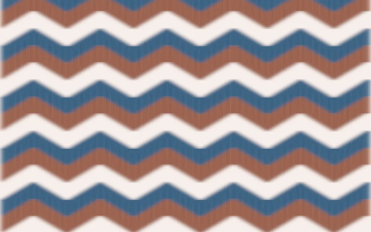 Budapest Rose Ikat Chevron — colourful orange, blue and white ikat background