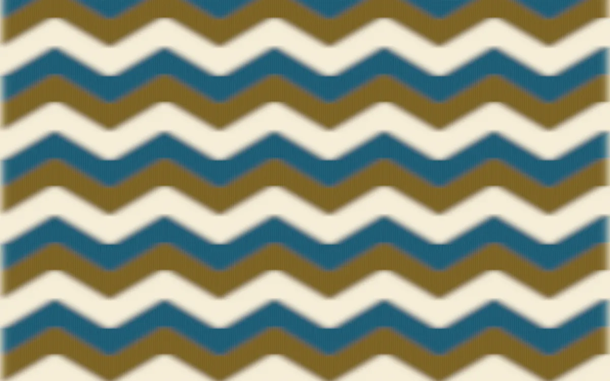 Cairo Gold Ikat Chevron — colourful brown, blue and beige ikat background