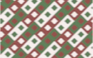 Cape Protea Ikat Diamonds — colourful red, green and white ikat background