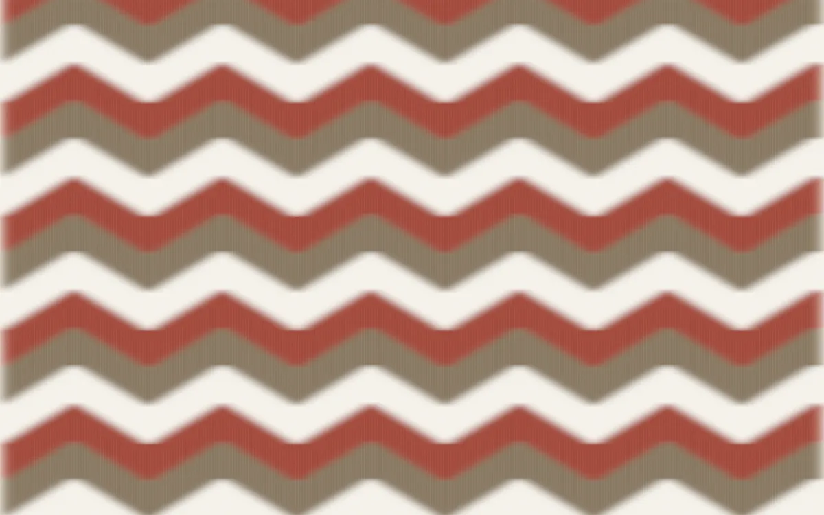 Copenhagen Hygge Ikat Chevron — colourful orange, red and white ikat background