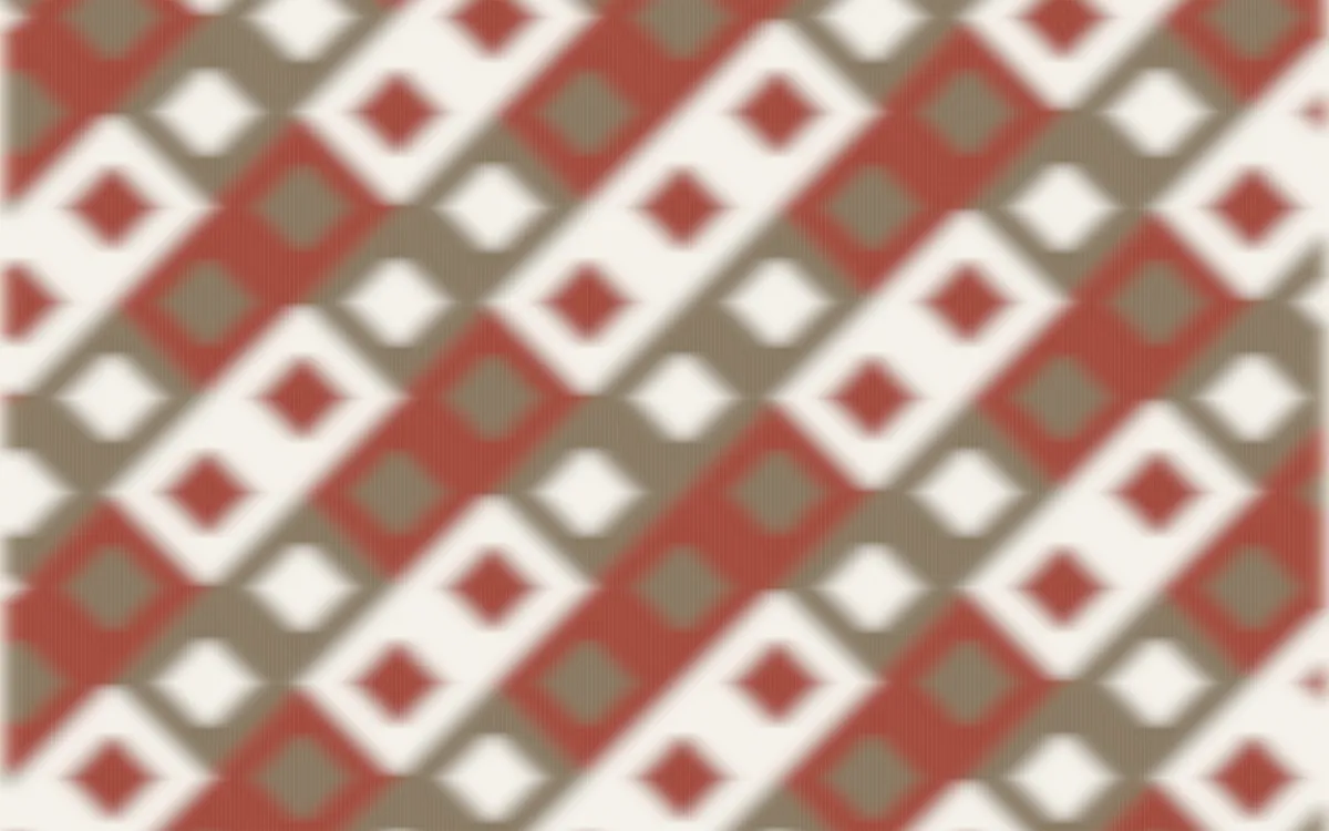 Copenhagen Hygge Ikat Diamonds — colourful orange, red and white ikat background