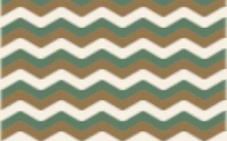 Cotswold Stone Ikat Chevron — colourful orange, green and beige ikat background
