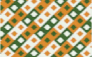 Emerald Isle Ikat Diamonds — colourful green, orange and white ikat background