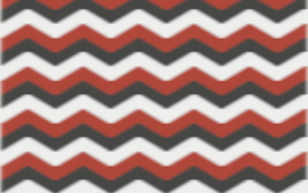 Edo Charcoal Ikat Chevron — colourful grey, red and white ikat background