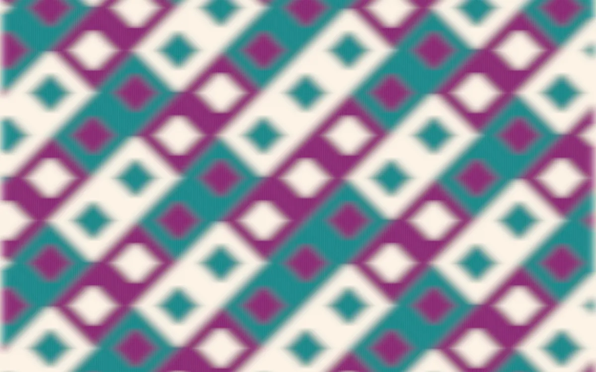Fiesta Brava Ikat Diamonds — colourful pink, teal and white ikat background