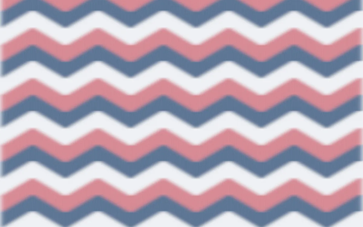 Fuji Mist Ikat Chevron — colourful blue, red and white ikat background