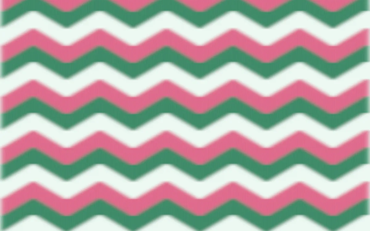 Hanbok Mint Ikat Chevron — colourful green, pink and white ikat background
