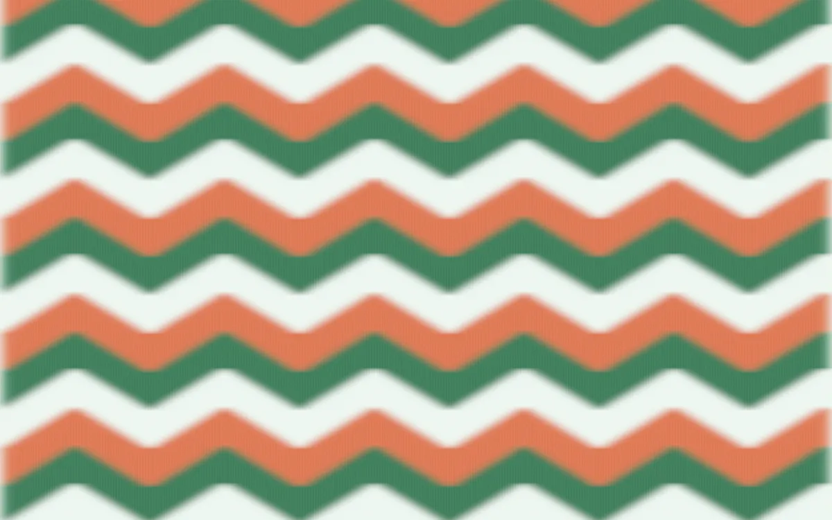 Havana Mint Ikat Chevron — colourful green, orange and white ikat background