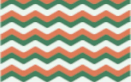 Havana Mint Ikat Chevron — colourful green, orange and white ikat background