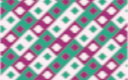 Holi Splash Ikat Diamonds — colourful pink, teal and white ikat background