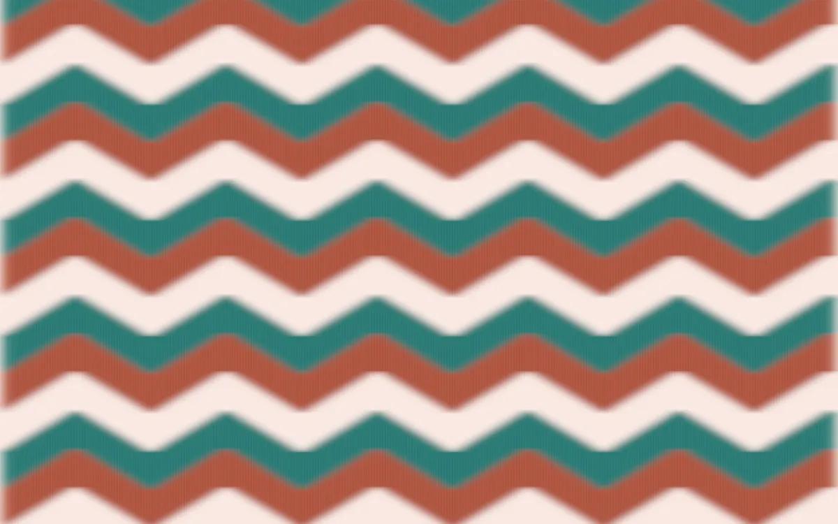 Jaipur Rose Ikat Chevron — colourful red, teal and orange ikat background