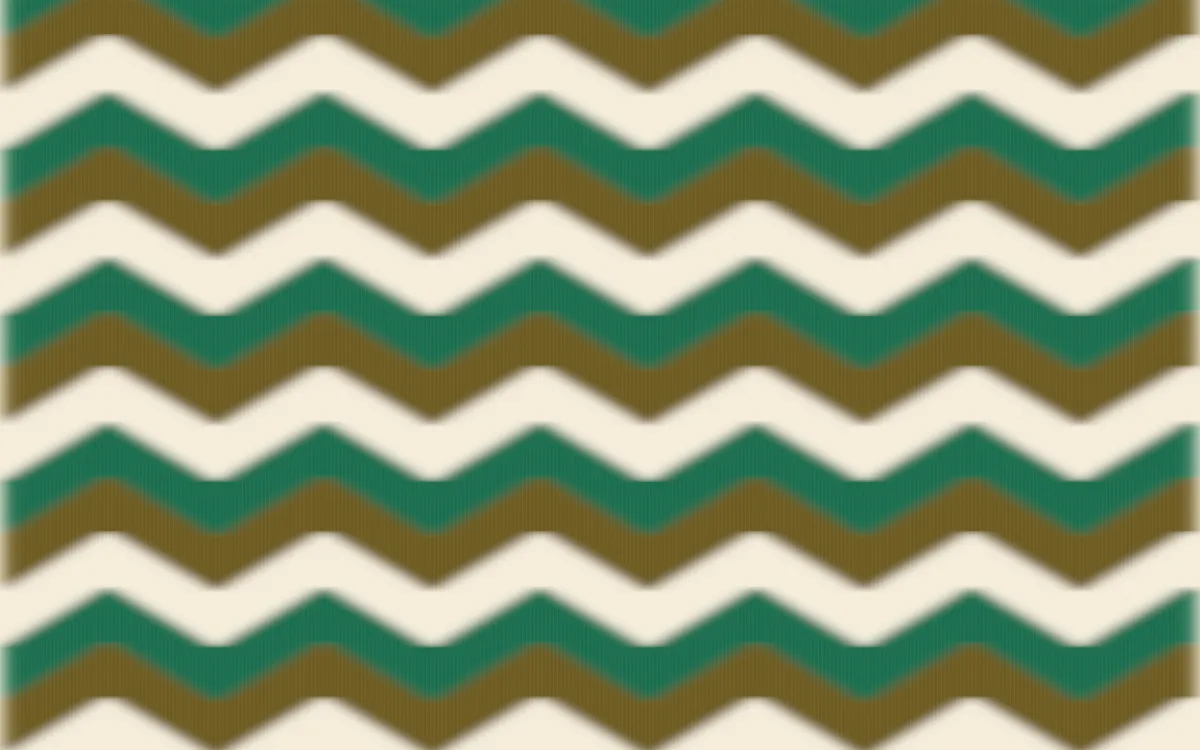 Kerala Spice Ikat Chevron — colourful brown, green and beige ikat background