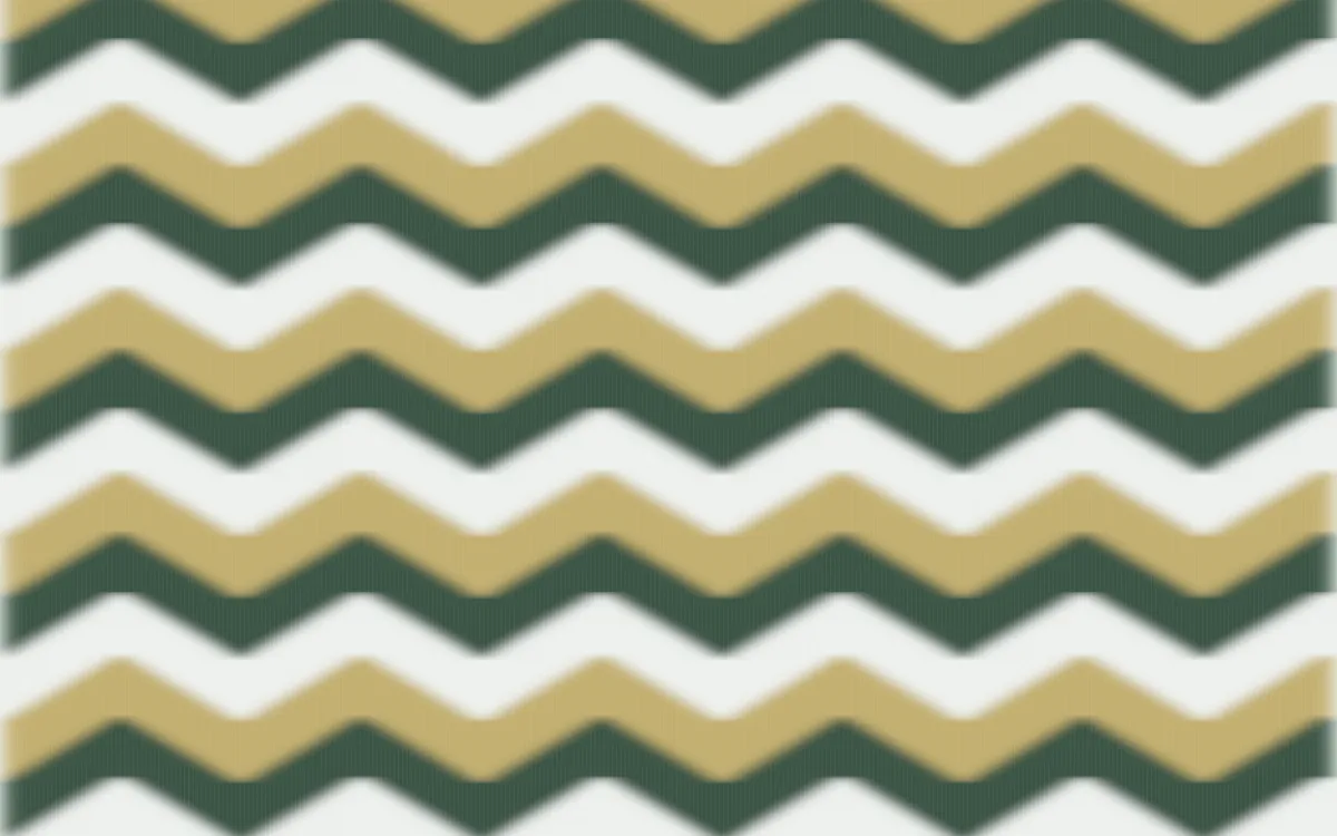 Kiwi Fern Ikat Chevron — colourful green, yellow and white ikat background