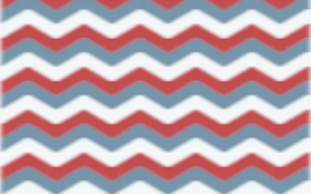 Lapland Snow Ikat Chevron — colourful blue, red and white ikat background