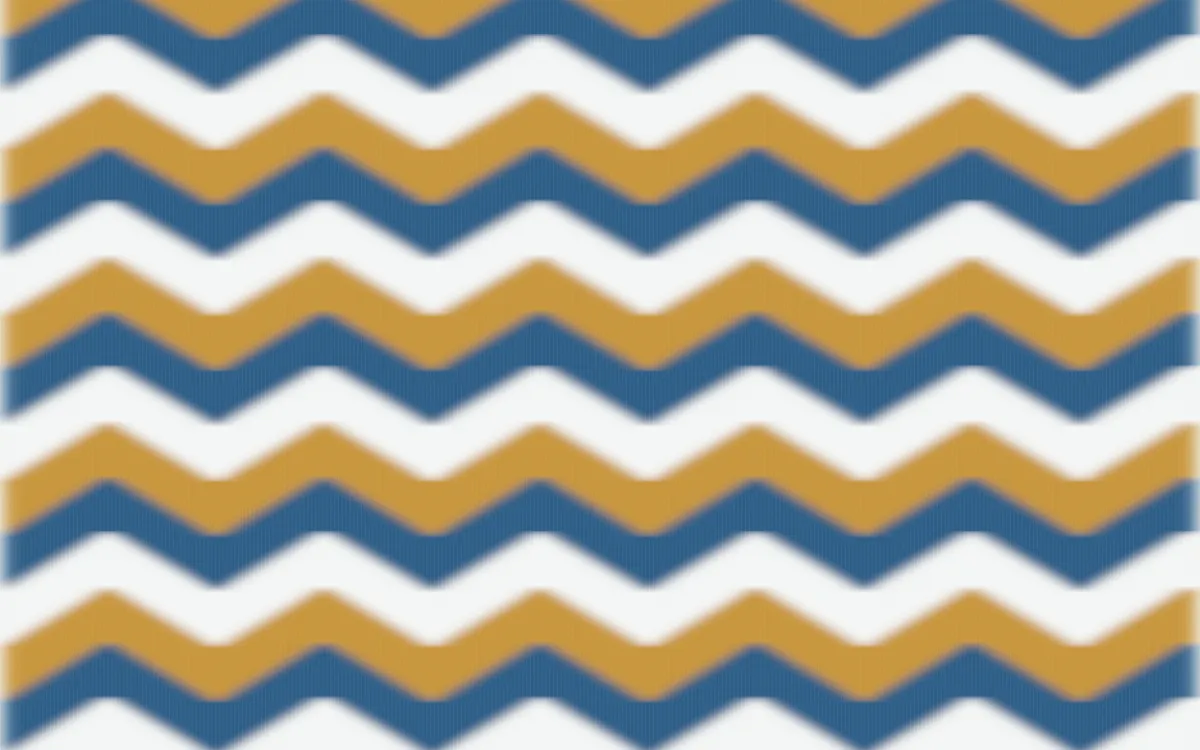 Lisbon Azul Ikat Chevron — colourful blue, gold and white ikat background