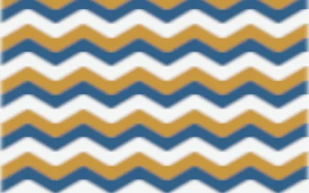 Lisbon Azul Ikat Chevron — colourful blue, gold and white ikat background