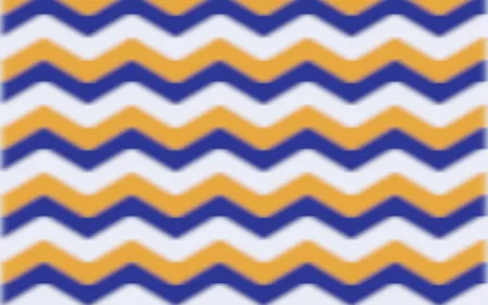 Majorelle Ikat Chevron — colourful blue, gold and white ikat background