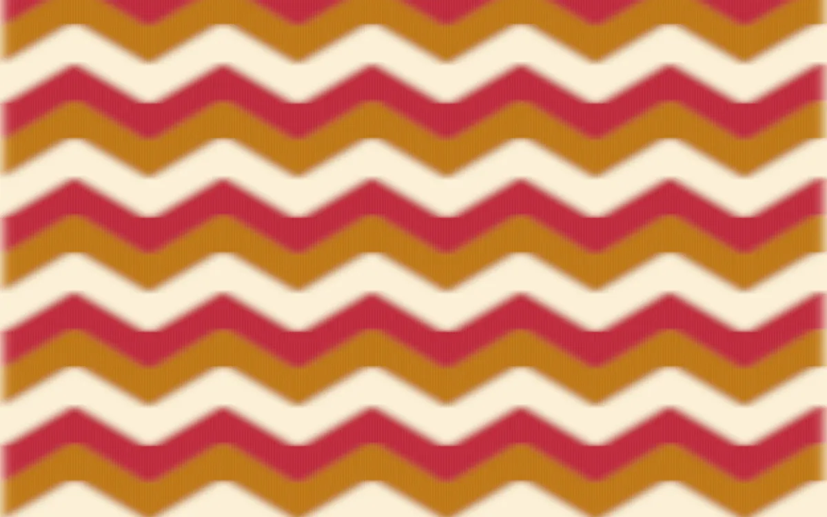 Marigold Temple Ikat Chevron — colourful orange, red and beige ikat background