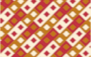 Marigold Temple Ikat Diamonds — colourful orange, red and beige ikat background