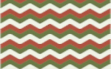 Matcha House Ikat Chevron — colourful green, red and white ikat background