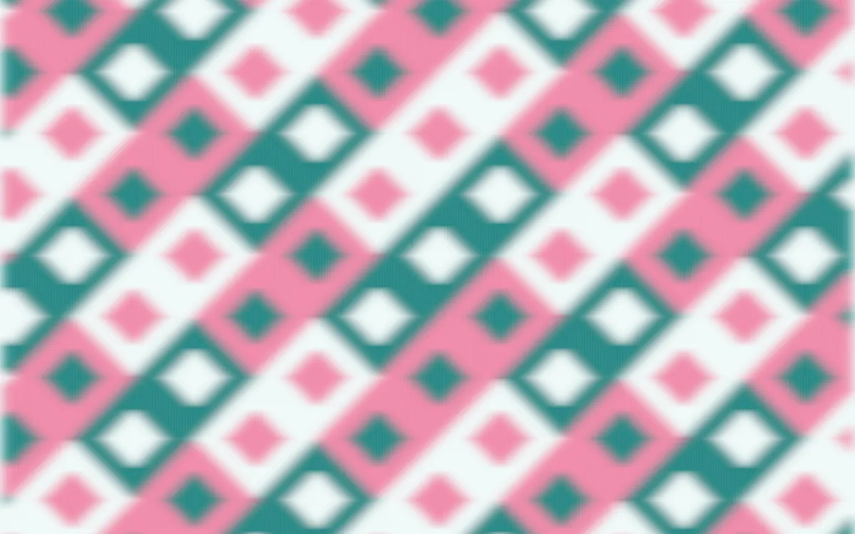 Miami Deco Ikat Diamonds — colourful teal, pink and white ikat background