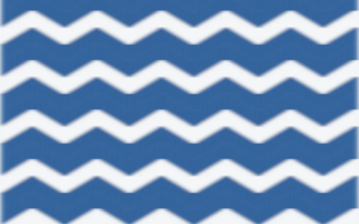 Ming Porcelain Ikat Chevron — colourful blue and white ikat background