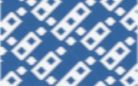 Ming Porcelain Ikat Diamonds — colourful blue and white ikat background