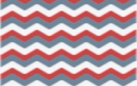 Montréal Hiver Ikat Chevron — colourful blue, red and white ikat background