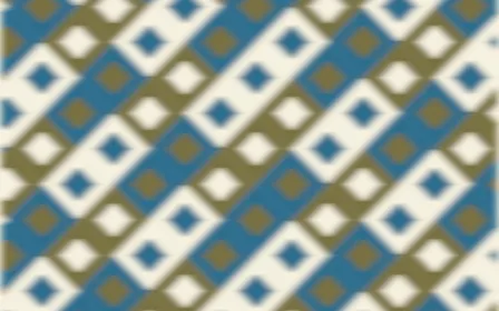 Nile Papyrus Ikat Diamonds — colourful yellow, blue and beige ikat background