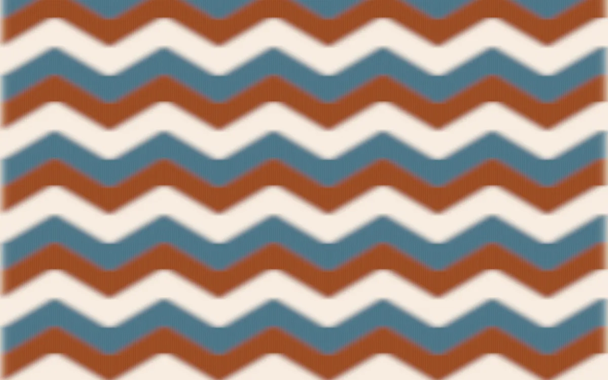 Outback Clay Ikat Chevron — colourful brown, blue and beige ikat background
