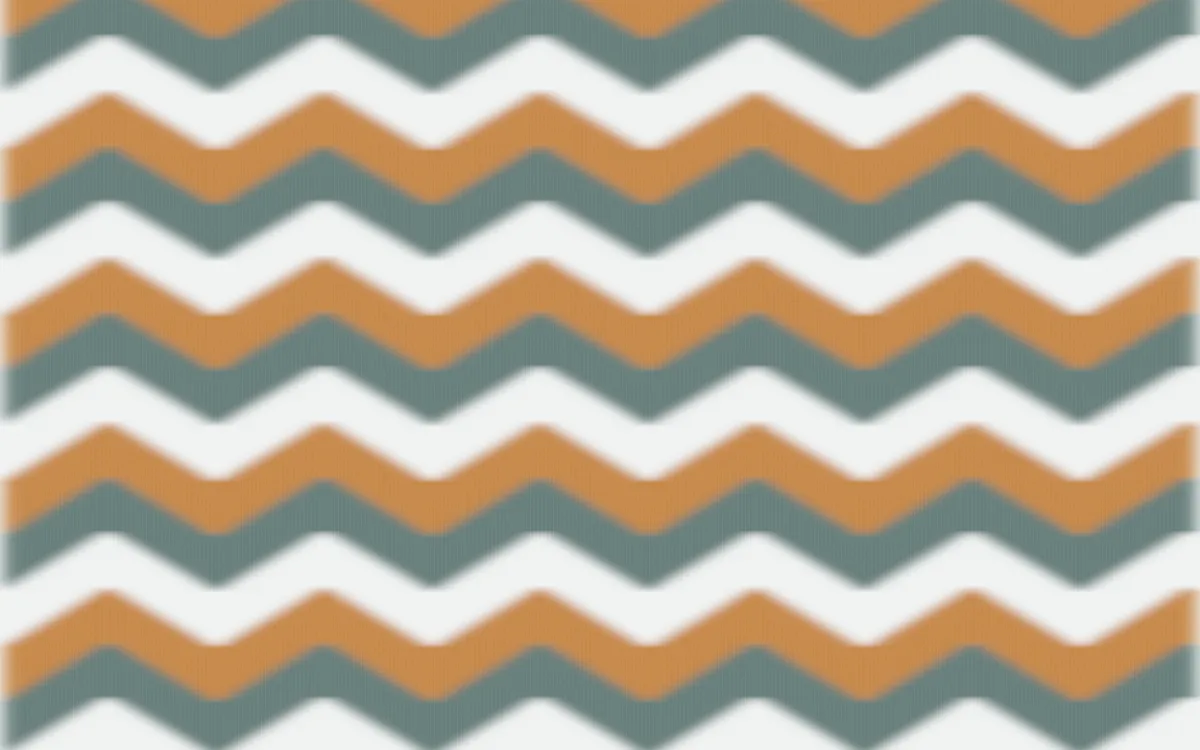 Pacific Fog Ikat Chevron — colourful teal, orange and white ikat background
