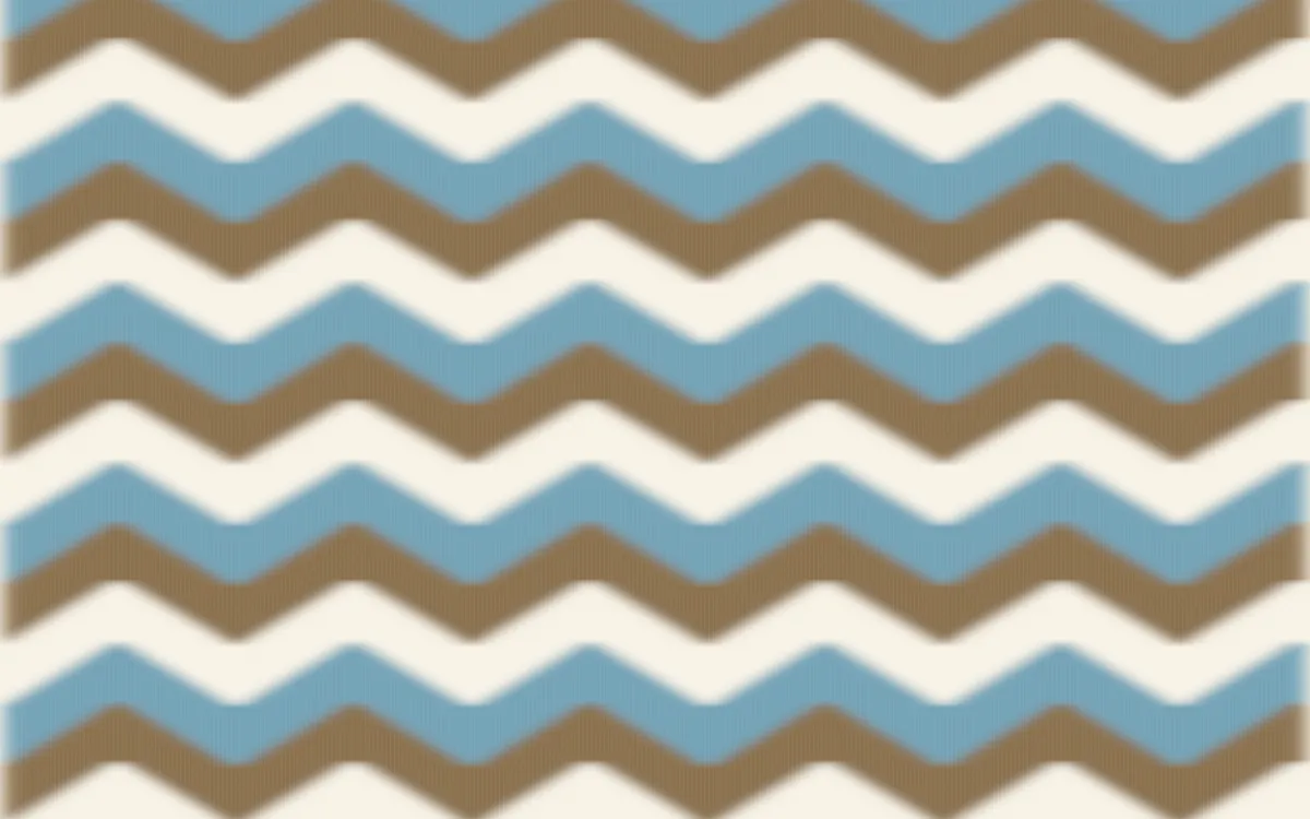 Pampas Cream Ikat Chevron — colourful orange, blue and beige ikat background