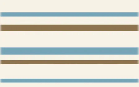 Pampas Cream Ikat Stripes — colourful orange, blue and beige ikat background