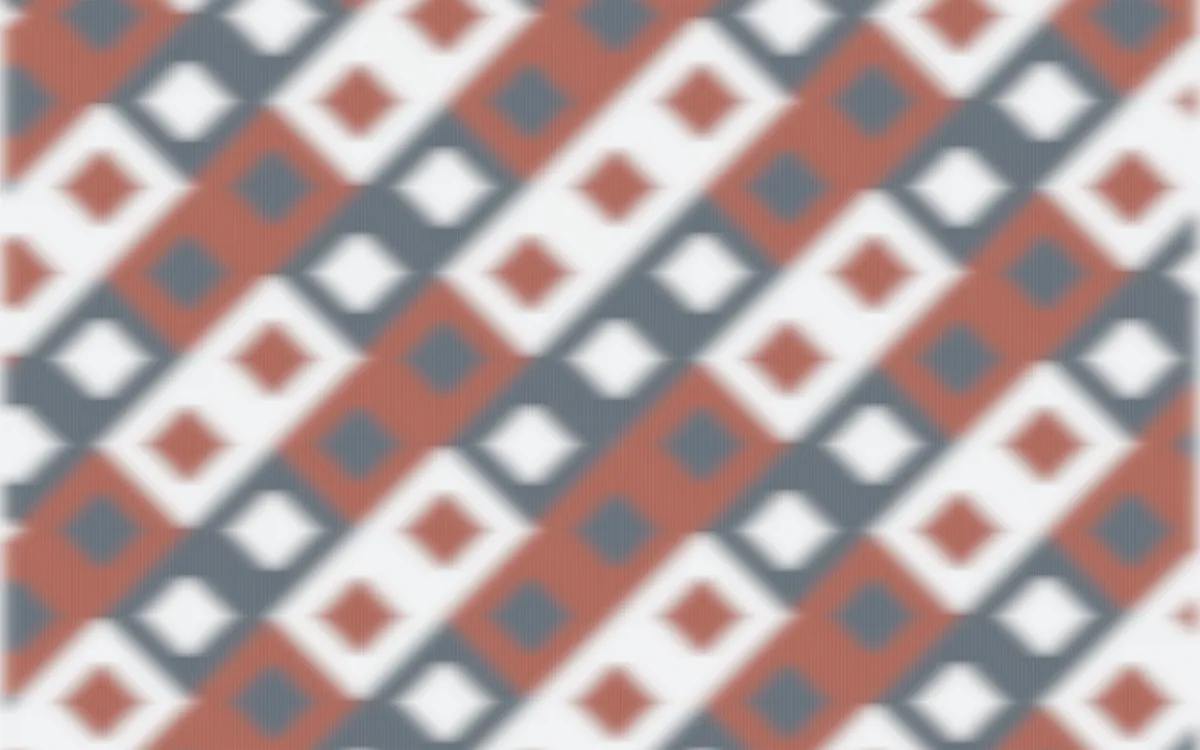 Paris Zinc Ikat Diamonds — colourful blue, red and white ikat background