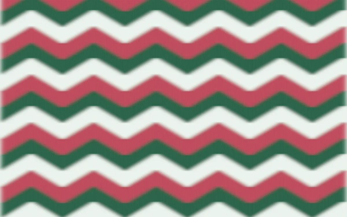 Persian Garden Ikat Chevron — colourful green, red and white ikat background