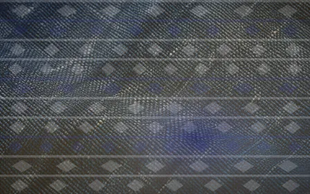 Ikat Gallery Light — colourful blue, gold and white ikat background