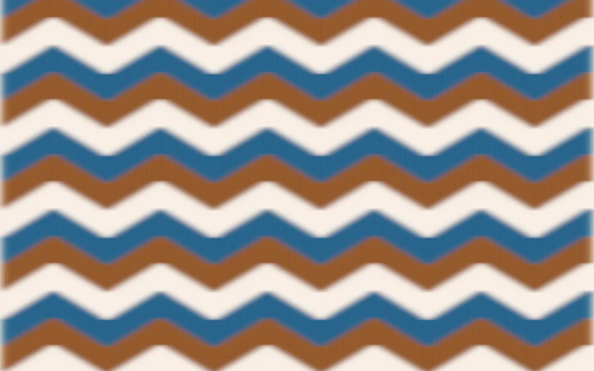 Porto Terra Ikat Chevron — colourful brown, blue and beige ikat background