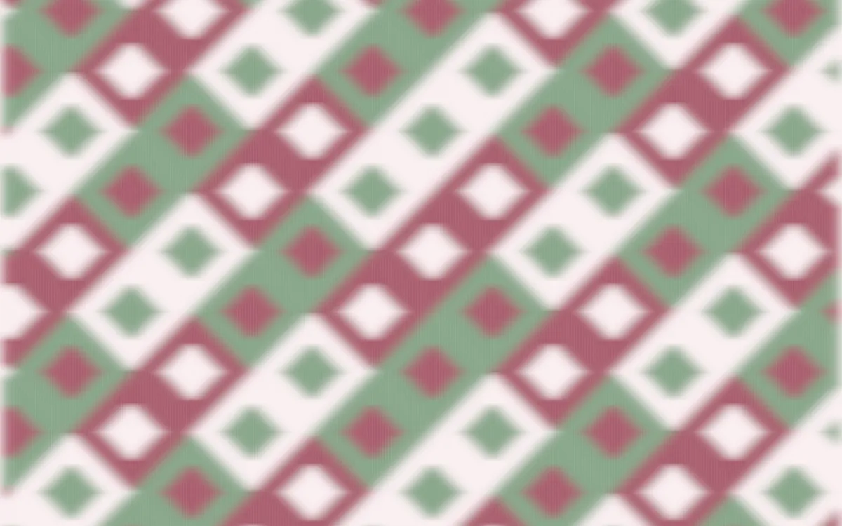 Sakura Paper Ikat Diamonds — colourful red, green and white ikat background