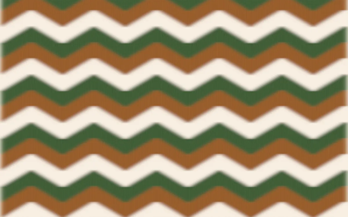 Savanna Clay Ikat Chevron — colourful brown, green and beige ikat background