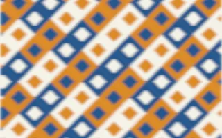 Talavera Puebla Ikat Diamonds — colourful blue, orange and white ikat background