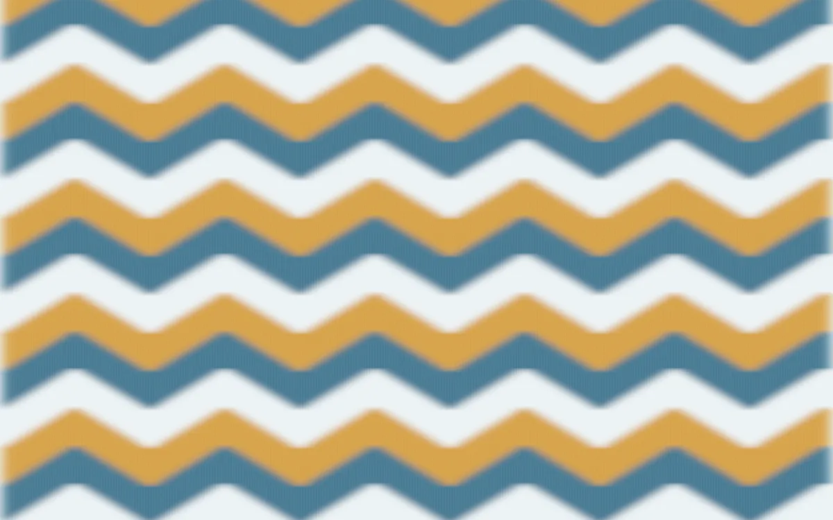 Udaipur Lake Ikat Chevron — colourful blue, gold and white ikat background