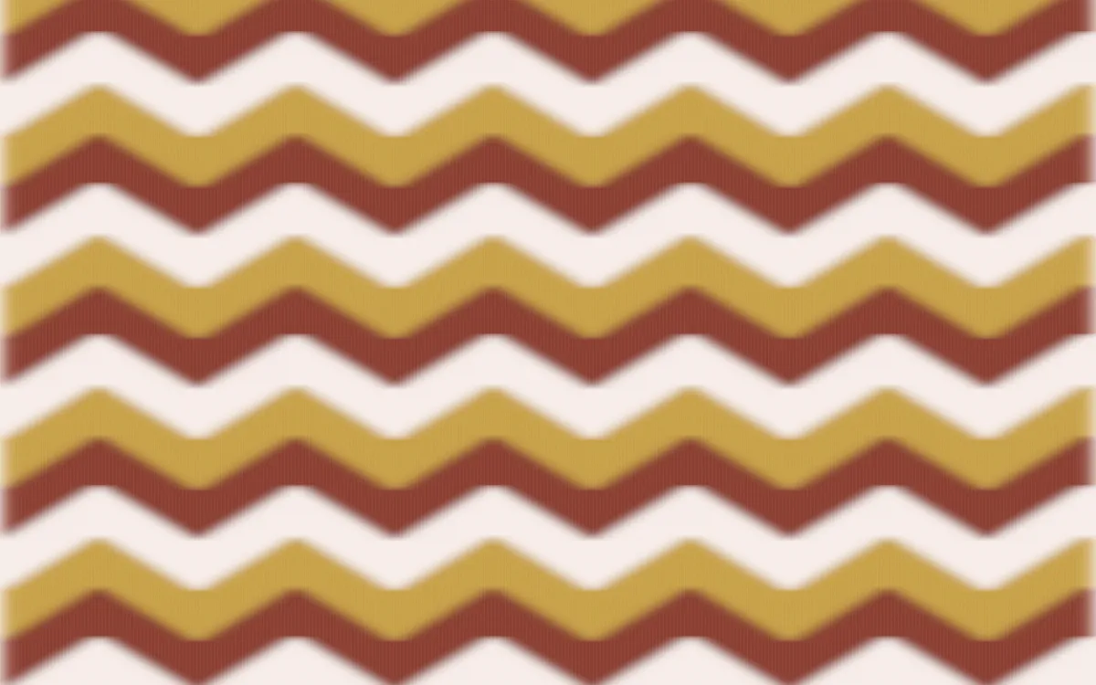 Venetian Rosso Ikat Chevron — colourful brown, gold and white ikat background